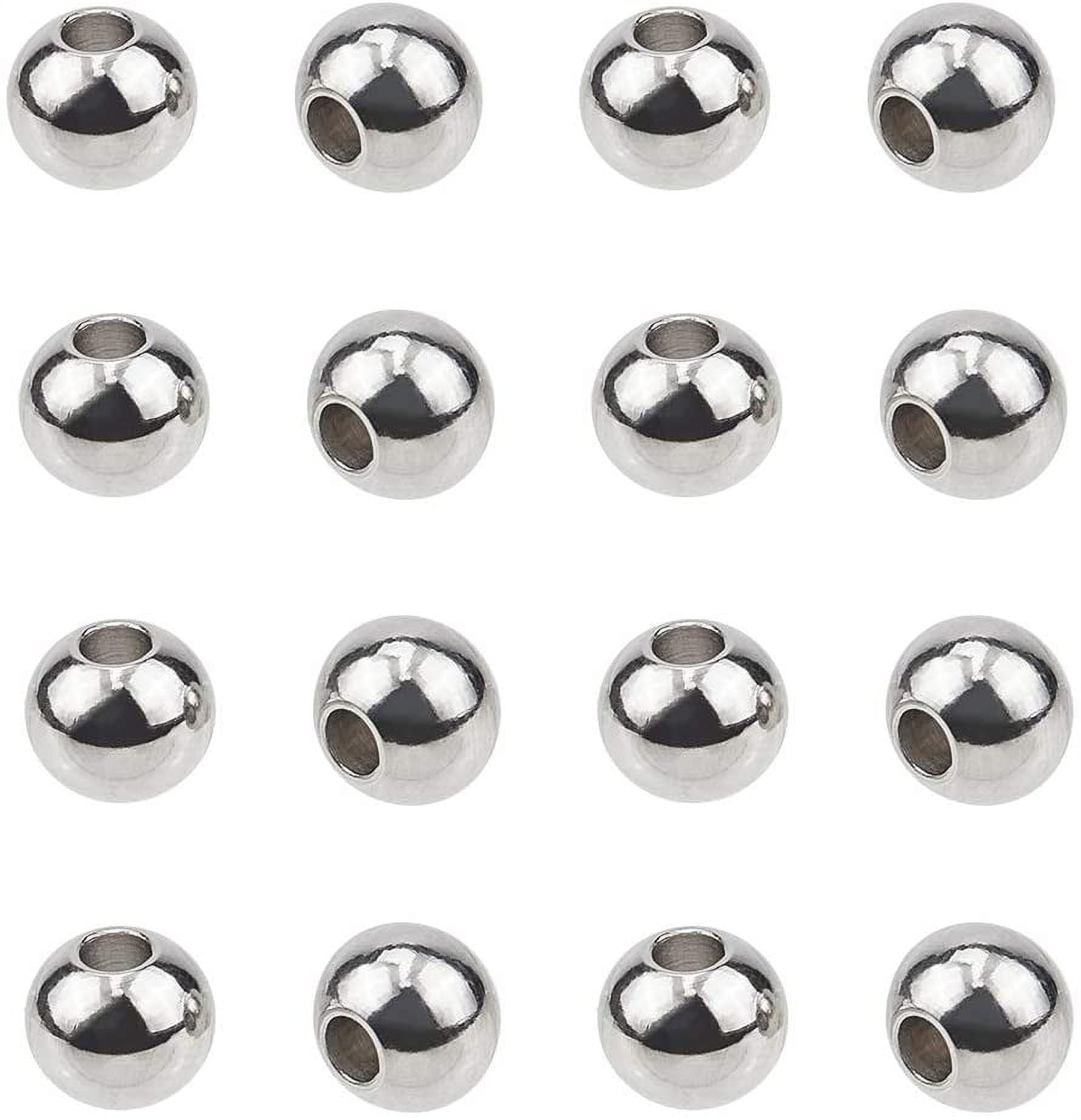 BEADIA Stainless Steel Spacer Beads 6x3mm Rondelle Loose Charm Caps Beads  for DIY Jewelry Making 100pcs … in 2023