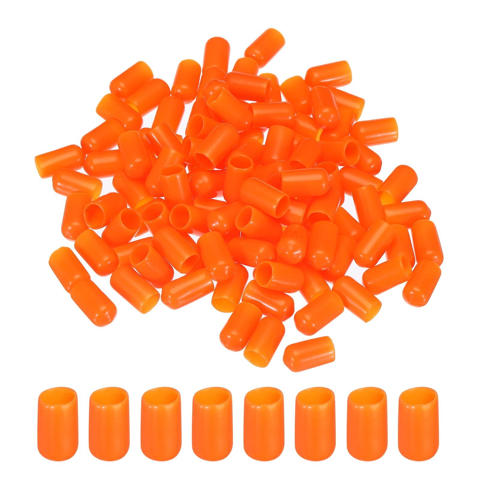 Rebower 20 Stück PVC Endkappen, 5mm ID Abdeckkappen, Rund PVC Stopfen, Schutzkappen für Schrauben, Gewindebolzen, Möbelfüße, Zaunpfosten, Drahtseile, Rohr, Orange Rebower 20 Stück PVC Endkappen, 5mm ID Abdeckkappen, Rund PVC Stopfen, Schutzkappen für Schrauben, Gewindebolzen, Möbelfüße, Zaunpfosten, Drahtseile, Rohr, Orange