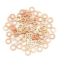 thumbnail image 1 of 100pcs 8mm Inner Diameter Copper Washers Flat Sealing Gasket Rings for Cars, 1 of 5