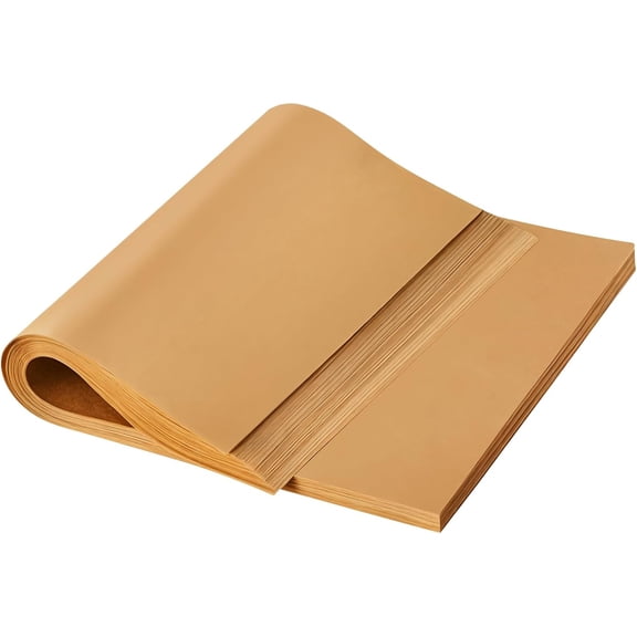 100pcs 8x8 inch Unbleached Parchment Paper Sheets for baking, Squares Precut Brown Non-Stick Baking Parchment Hamburger Patty Paper Liners for Oven, Bread pan, Cakes pans, Air Fryer Liners