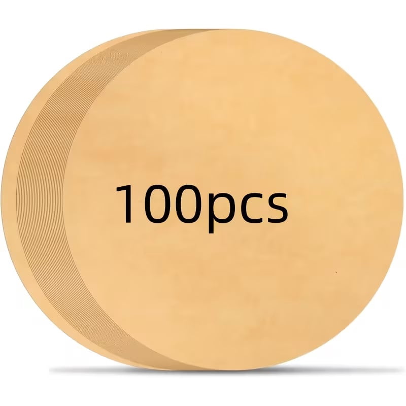 100pcs 9-Inch Heavy-Duty Cake Baking Liners for Air Fryers, Cakes, Pizzas, and Baking Sheets