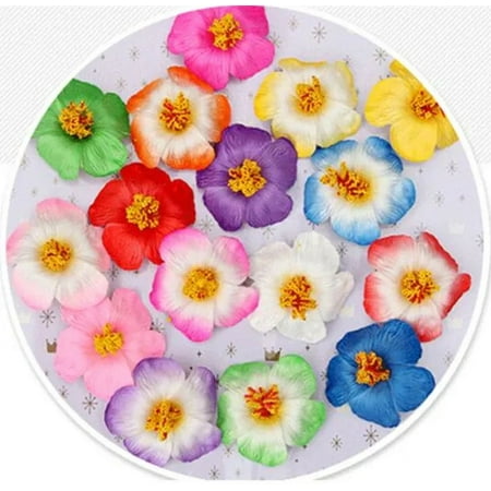 100pcs 9cm Foam Frangipane Frangipani Flower Sinensis Flower Head Artificial Tropical Hibiscus 16 colors