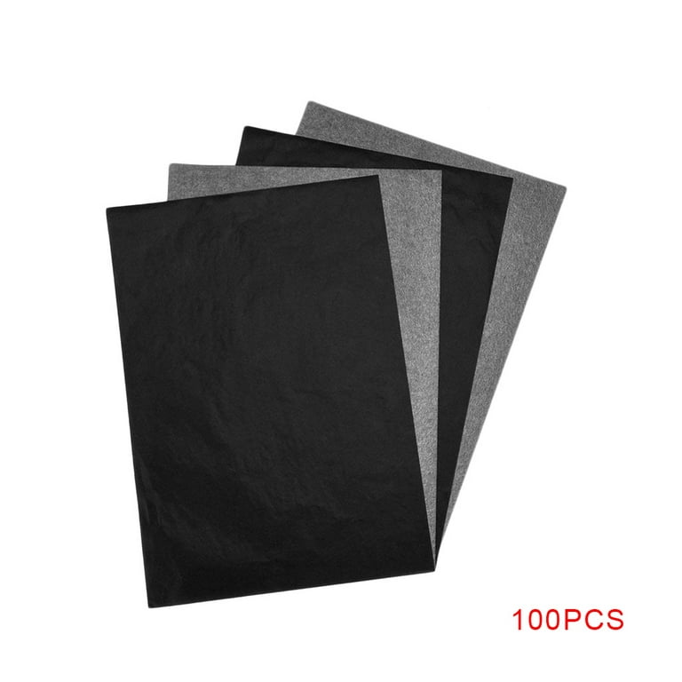 100pcs A4 Carbon Paper Black Legible Graphite Copy Paper for Fashion Design  draft 