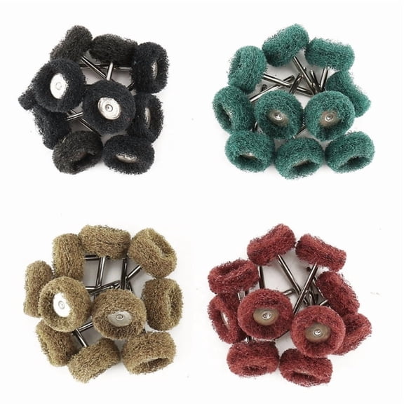 100pcs Abrasive Wheels Nylon Abrasive Buffing Wheels Nylon Polishing Brushes Suitable for Various Tools Jewellery Crafts