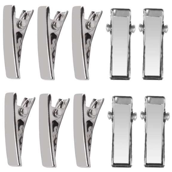 100pcs Alligator Hair Clips, 2cm Single Prong Duckbill Hair Clips with Teeth Flat Top Crocodile Hair Pins Barrette for Hairbow Accessory Crafts