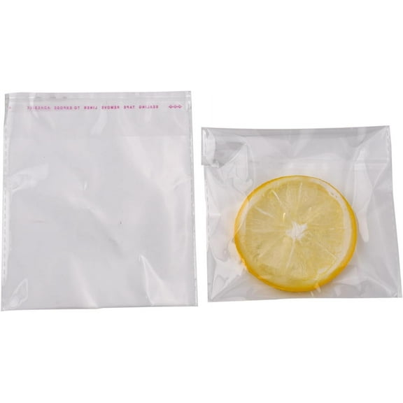 100pcs 100 Pcs Rectangle OPP Cellophane Bags Rectangle Self Seal Bags Clear Resealable Cellophane Bags for Lipstick Packaging Cookies Candy Gifts and Party Favors Bags 14x12cm OPP Cellophane