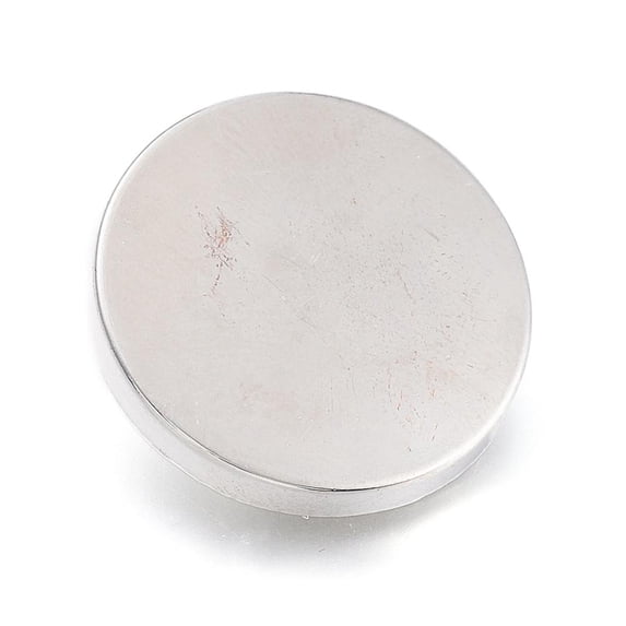 100pcs Alloy Shank Buttons 1-Hole Flat Round 23x7mm Hole: 2mm