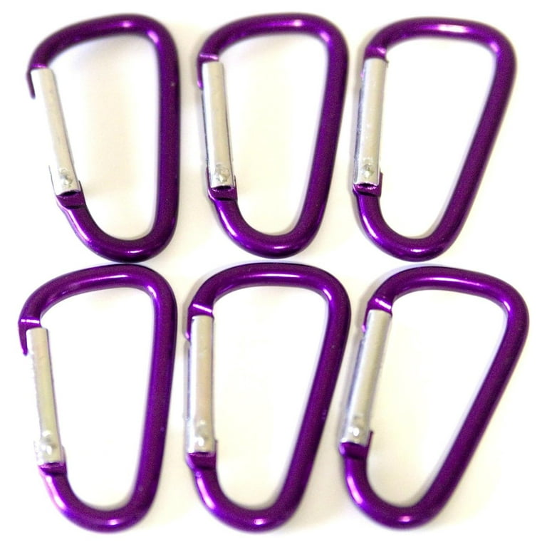Carabiner key chain attaches to your bag or briefcase. Spring-hinge allows  easy release of the clip and quick access to keys. Carabiner key chain  mimics the look of the climber clip but