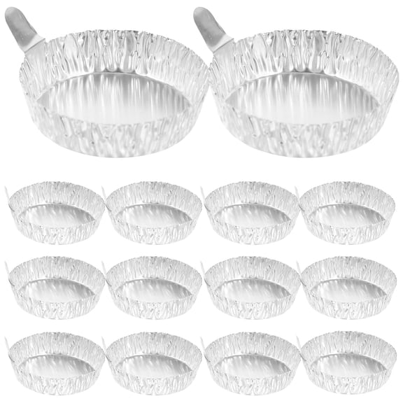 100pcs Aluminum Foil Weigh Boats, Weighing Trays Lab Dish for Scale Mixing Liquid Powder, Mini Sample Containers (42 ml)