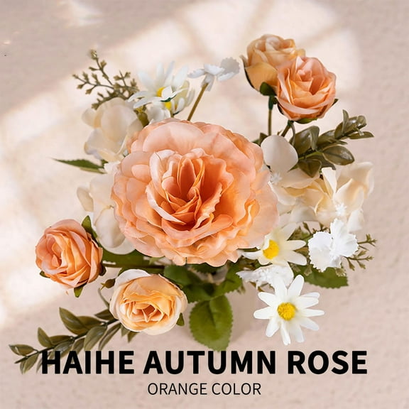 100pcs Artificial Flower Arrangements with Vase Included, Dining Table Centerpiece, Thanksgiving Christmas Pampas Grass Floral Centerpieces, Coffee Table Decor, Faux Flowers in Vase, Centro de Mesa