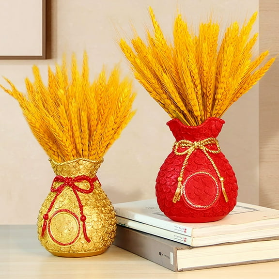 100pcs Artificial Natural Wheat Dried Flowers Bouquet Living Room Decoration
