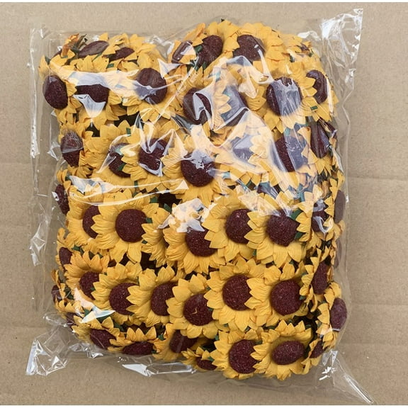 100pcs Artificial Sunflower Bouquet Wedding Bouquet Gift Simulation Flower Ornament