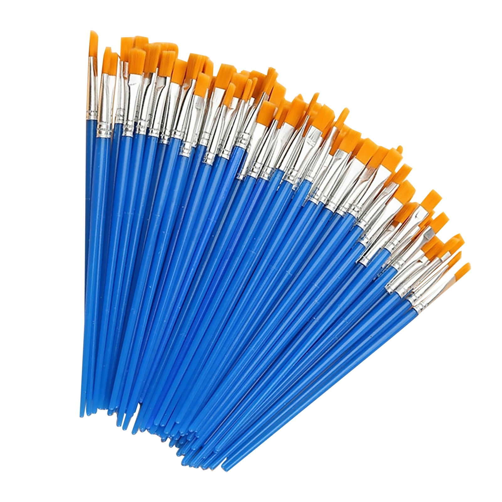 100pcs Artist Paint Flat Brushes Set Acrylic Oil Watercolor Painting Art Craft TAPDRA Spare Part