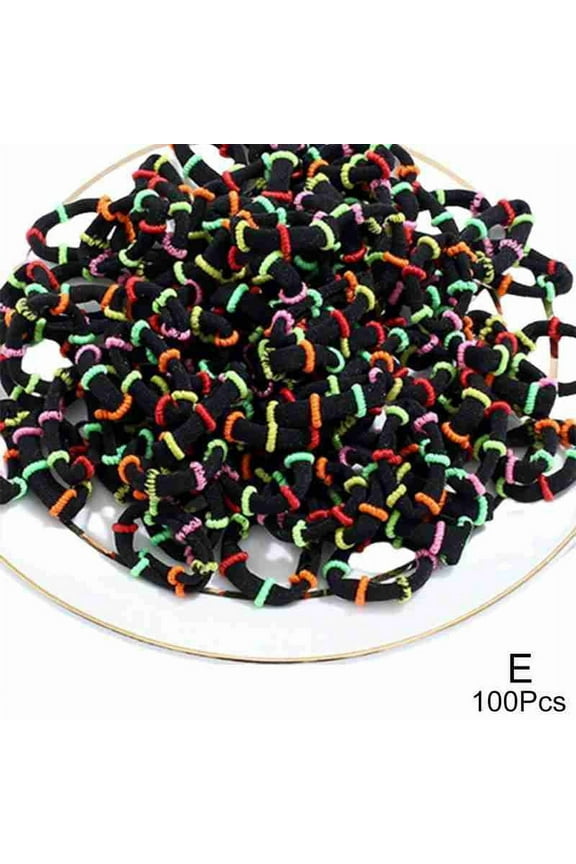 100pcs Baby Hair Ties Colorful Small Elastic Hair Rubber Bands Hair Rope Rings Holders Ponytail Accessories For Kids Gi Hair