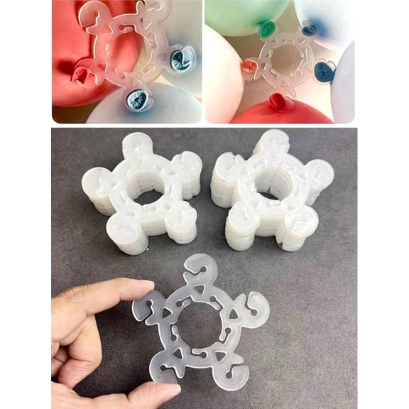 100pcs Balloon Rings Balloon Clips Balloon Connectors And Clip Holders For Decorating Balloon Arches Balloon Columns Balloon Bouquets And Other Balloon Decor Accesso