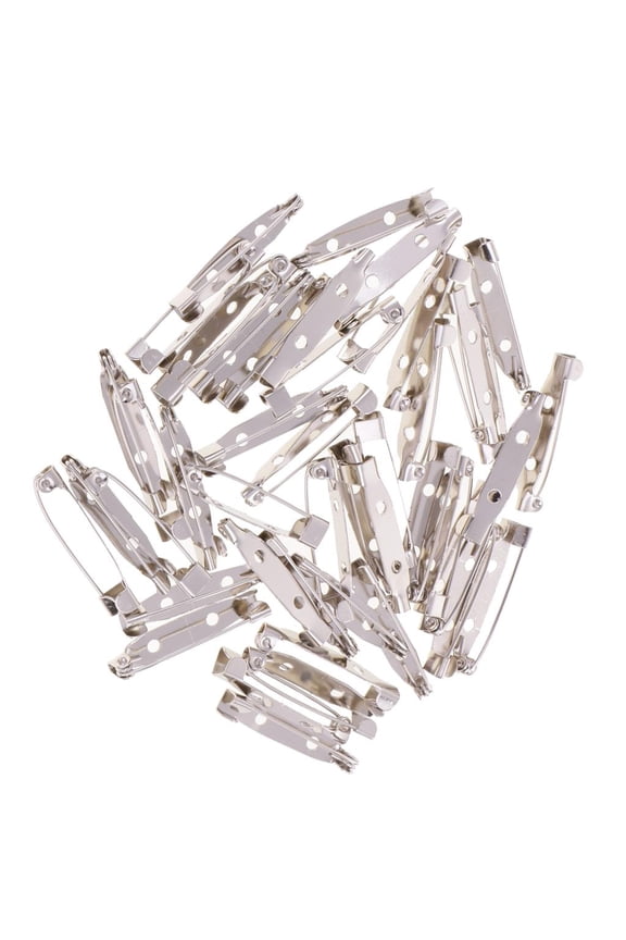 100pcs Bar Pins Jewelry Findings for Wedding Corsage Brooch Back 25mm