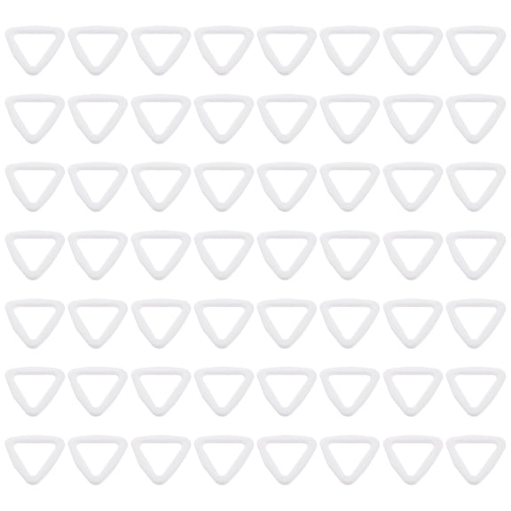 100pcs Belt Keeper Plastic Triangle Buttons Bags Buttons Clothes Accessory