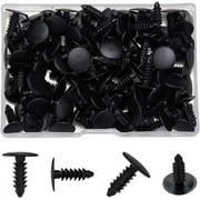100pcs Black Plastic Rivets 3/5" Length Patio Strapping Fasteners for Repairing Patio Lounge Chair Strap Webbing