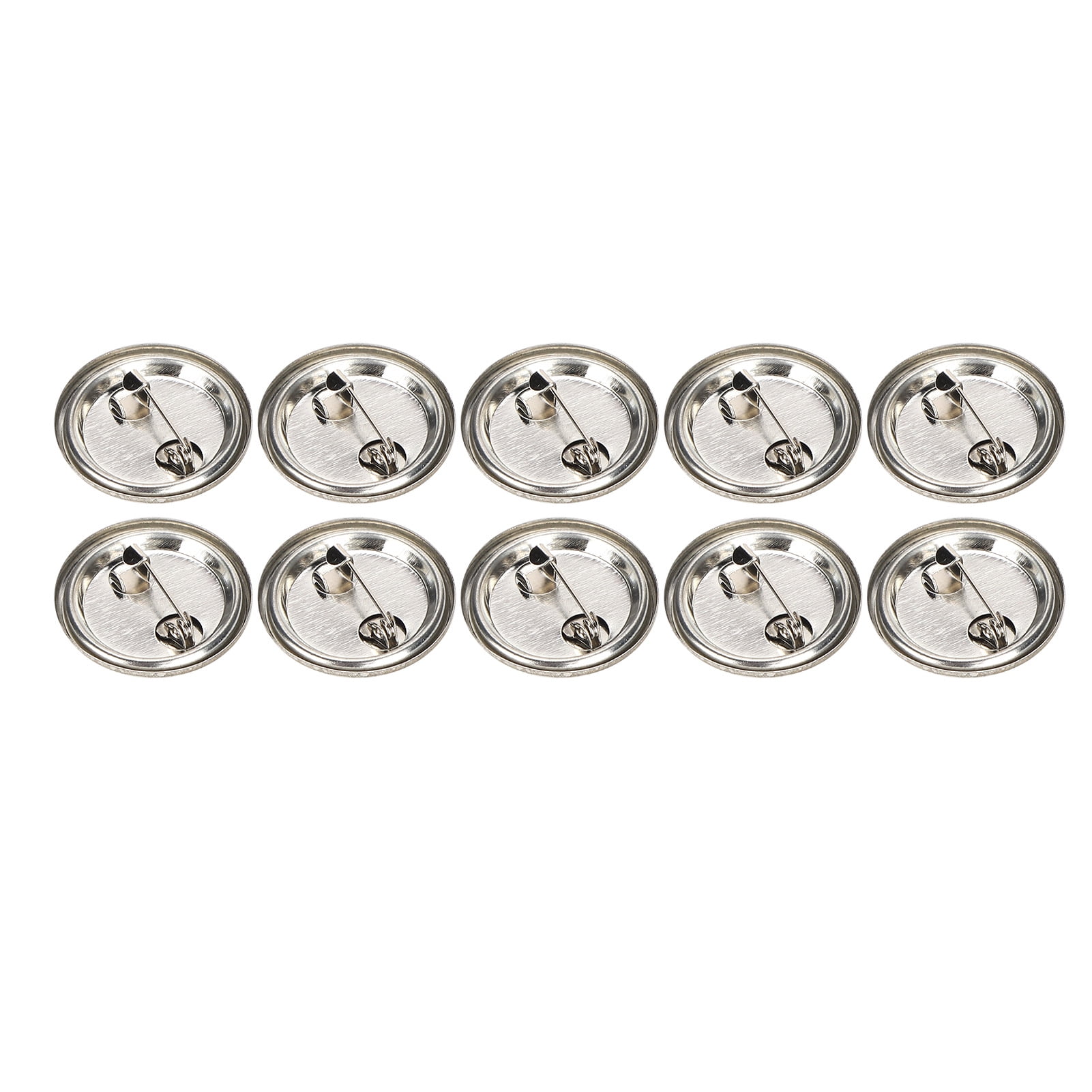 100pcs Blank Pin Button Round Safety Badge Emblem Medal Parts Supplies ...