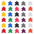 thumbnail image 1 of 100pcs Multi-Color Wooden Game Tokens and Chess Pieces Set - Board Game Accessories, Meeples for Family, Classroom, Sorting, Replacement Parts, 1 of 9