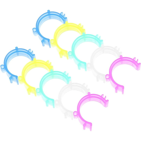 100pcs Bobbin Collector Embroidery Tools Sewing Machine Accessories Plastic Container Plastic Thread Clips Bobbin Saver Clips Sewing Thread Organizer Embroidery Bobbin Clamp Holder