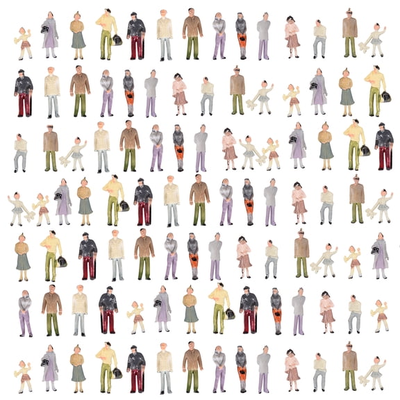 100pcs Boutique Model Painted Miniatures People Layout Painted Model People Figures Boutique