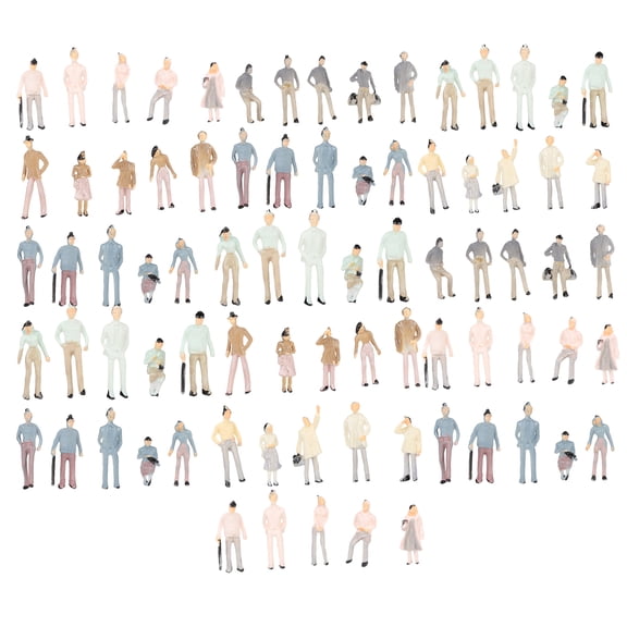 100pcs Boutique Model Painted Miniatures People Layout Painted Model People Figures Boutique
