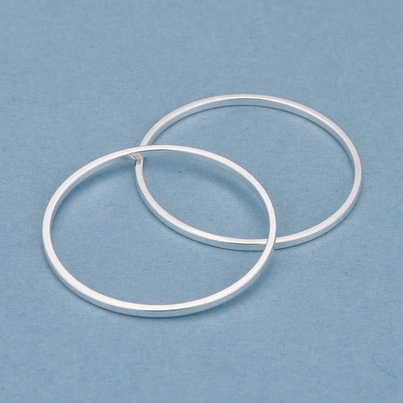 100pcs Brass Linking Rings Long-Lasting Round Ring 25x1mm Inner Diameter: 23mm