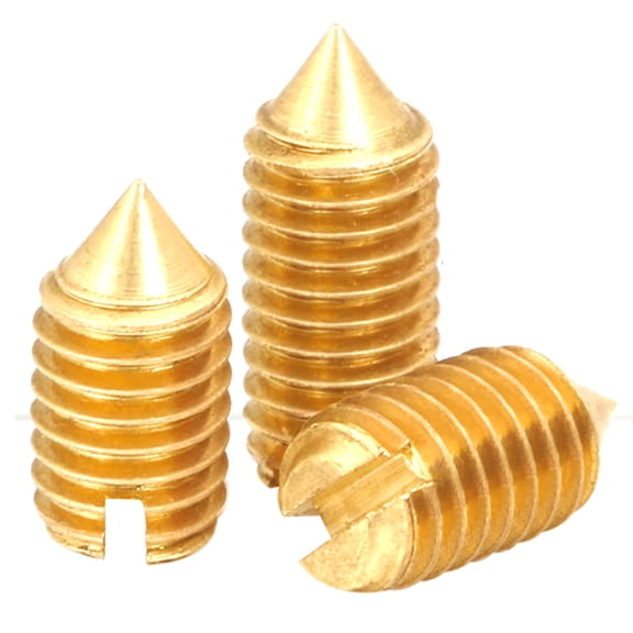 (100pcs) Brass Slotted Tip Tightening Bolts, M2.5x3mm