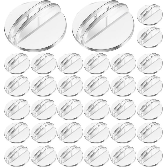 100pcs Business Card Holder Desk Place Card Stands Transparent Game Card Stands