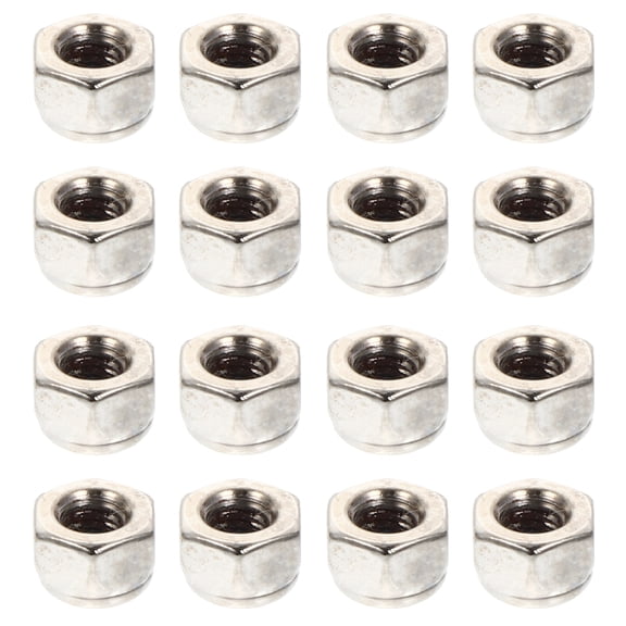 NIAIZEK 100pcs Stainless Steel Nylon Insert Locknuts Anti- Self-Locking Nuts for Machinery and Industrial Use