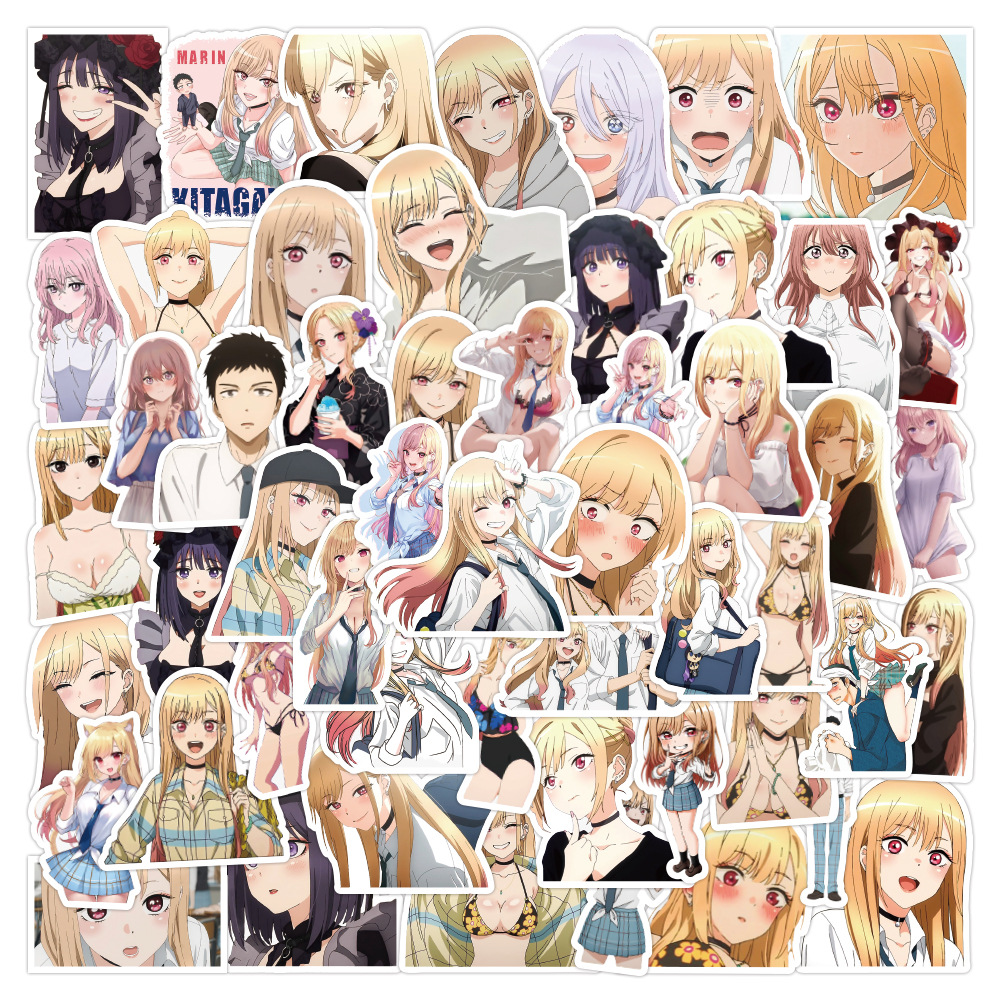 Xst Sticker 100pcs Cartoon Dressing Doll Falling in Love Graffiti Sticker Car ...