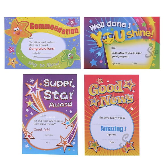 100pcs Certificate Of Commendation