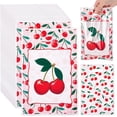 thumbnail image 1 of 100pcs Cherry Party Favor Bags Red Plastic Cherry Gift Bags with Handles Cherry Goodie Bags for Snacks Gifts Birthday Party Treat, 1 of 5