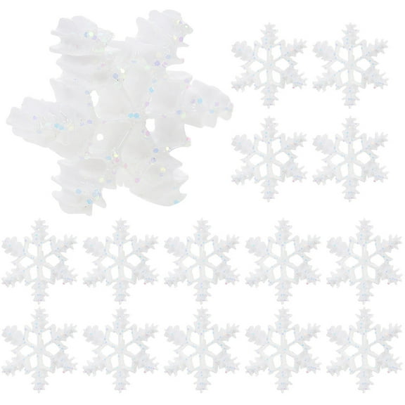 100pcs Christmas Style Snowflake Ornaments DIY Craft Snowflake Handmade Material