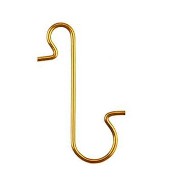 100pcs Christmas Tree Ornament Hooks Metal S-Shaped Hook Holder Christmas Pendant New Year Party Decoration