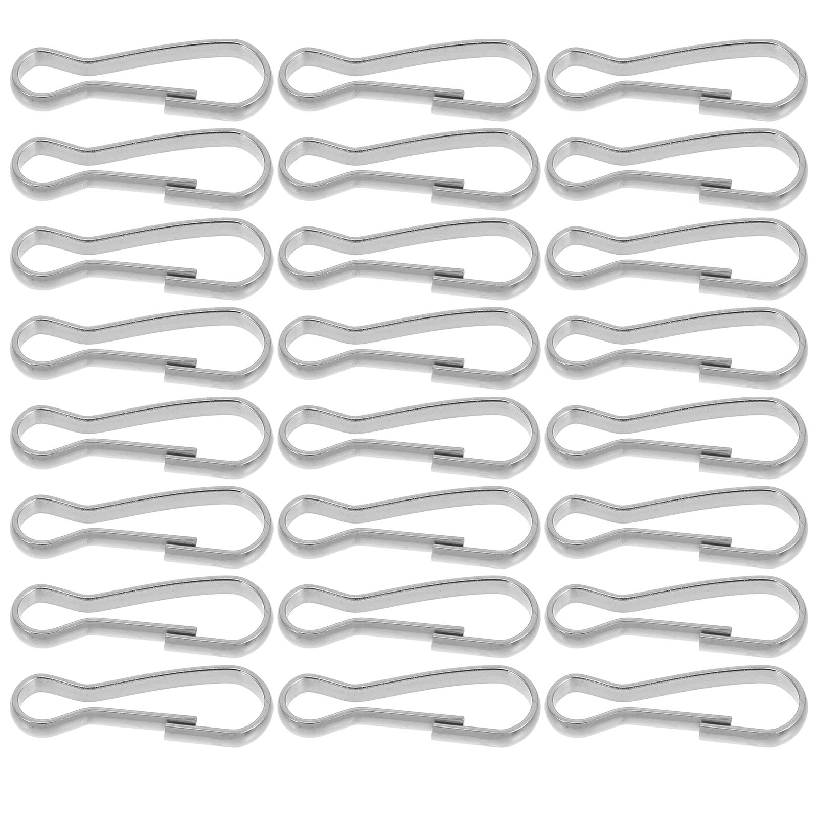 100pcs Mini Spring Snap Hooks Keychain Clips Small Metal Buckles Clasp ...