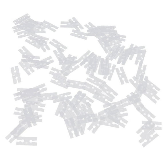 100pcs Clear Balloon H Clips Decor for Helium Air Filled Balloons