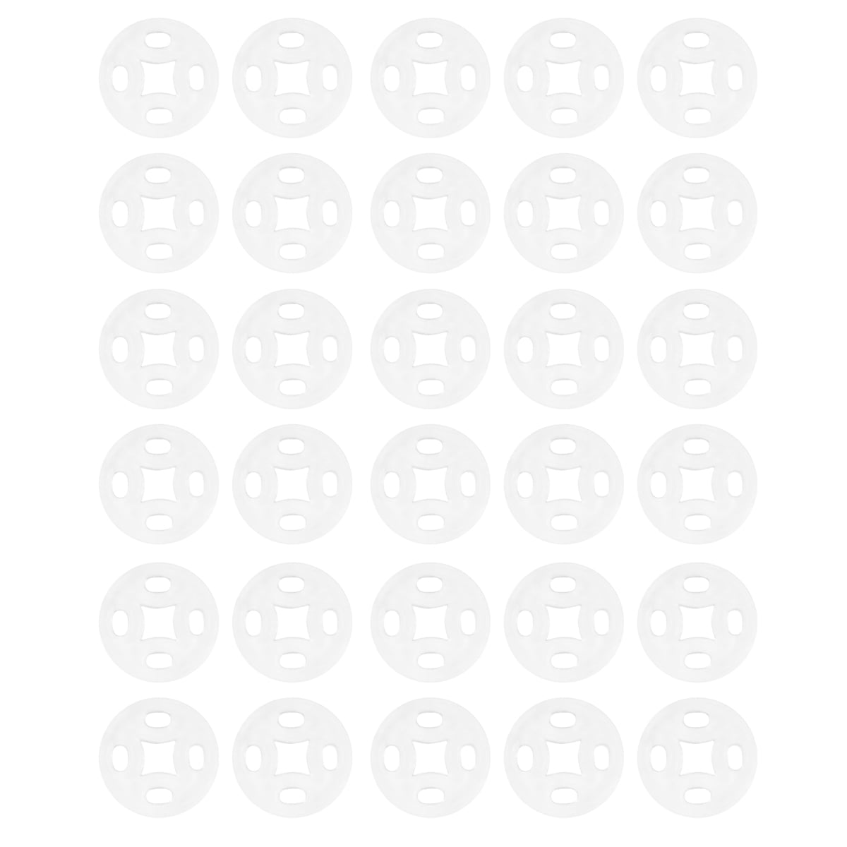 100pcs Clear Shirt Buttons Coat Snaps Buttons Invisible Snaps Fasteners