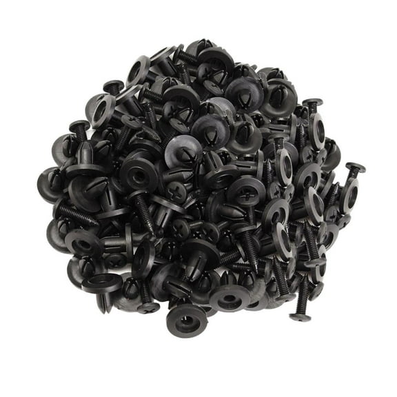 100pcs Clips 6mm Push Retainer Nylon Fastener Rivets Clips Set Assembly New