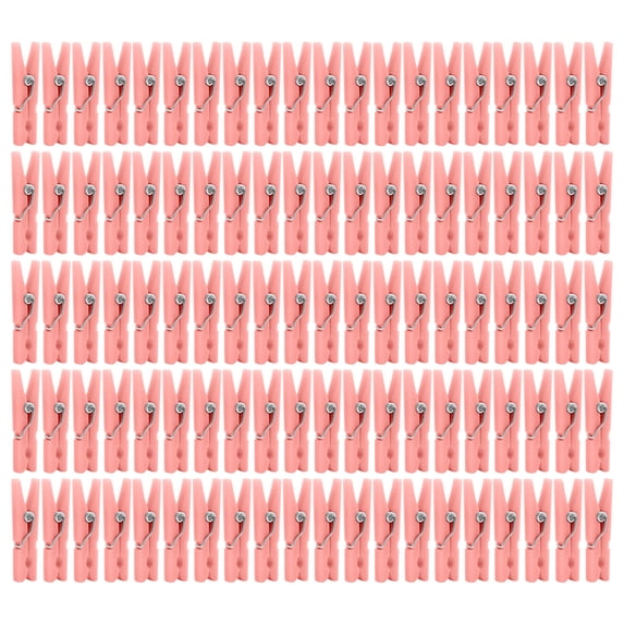 100pcs Clothespins For Baby Shower, Girls Games, Plastic Clothespins, 1.18 Inch Clips, For Party Decoration, DIY Crafts