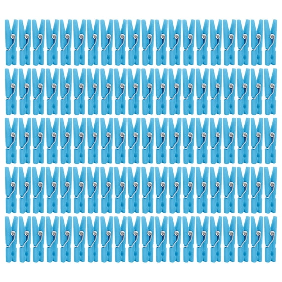 100pcs Clothespins For Baby Shower, Girls Games, Plastic Clothespins, 1.18 Inch Clips, For Party Decoration, DIY Crafts