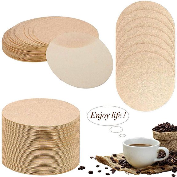 100pcs Coffee Maker Filter Paper Tools Coffee Utensils Round Coffee Filter Filter Paper Coffee Pot Moka Drip Paper Pot