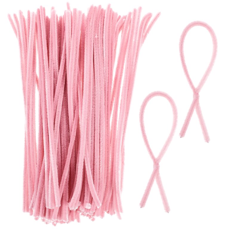 100pcs Colored Diy Chenille Stems Fluffy Twisted Sticks Materials