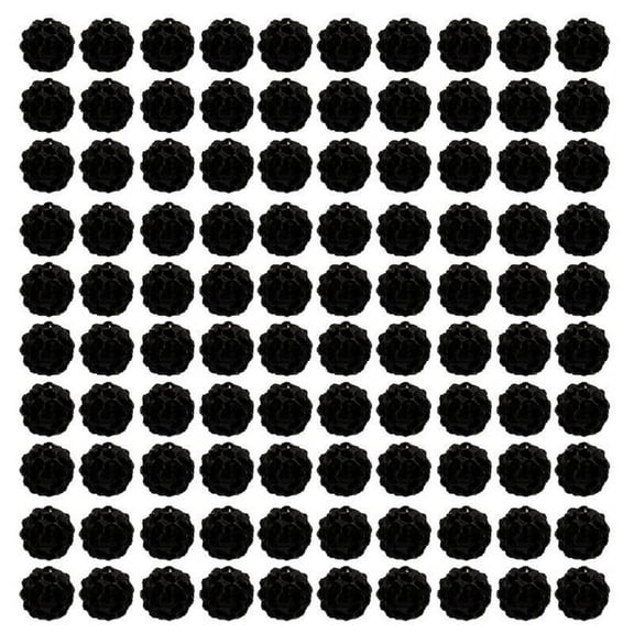 100pcs Colorful Rhinestones Beads 10mm Round Disco Ball Clay Bead for Personalized Crafts Jewelry Making Findings