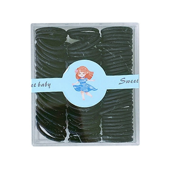 100pcs Colorful Rubber Bands - Thin Elastic Hair Ties for Girls, No Damage, Braiding/Ponytails, Daily/Party Use