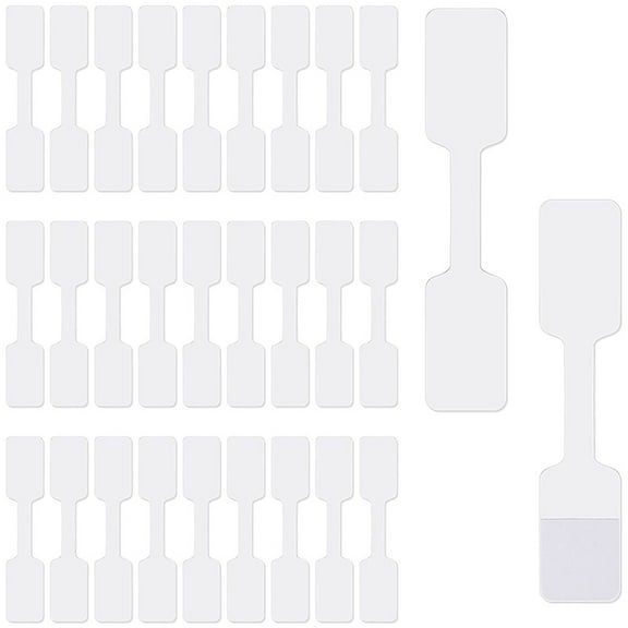 100pcs Cord Labels Tags White Cable Tags Wire Tags Markers for Electronics Computers