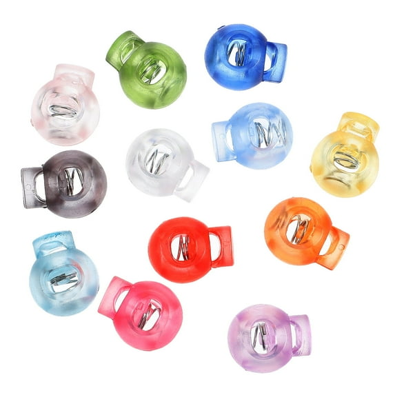 Plastic Cord Locks with Spring Loaded Design for Rope Fixed Use 100 Pieces Assorted Color