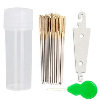 120 PCS Large-Eye Plastic Sewing Needles 2 Size Safety Lacing Needles  Sewing Needles Yarn Needles with Stitch Markers and Needle Threaders for