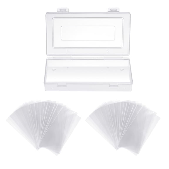 100pcs Currency Sleeves With Storage Box Transparent Money Holder Money Sleeve Organized For Fashion Collectors